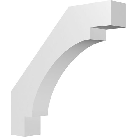 Ekena Millwork 6-in. W x 32-in. D x 32-in. H Merced Architectural Grade PVC Knee Brace BRCP06X32X32MRC